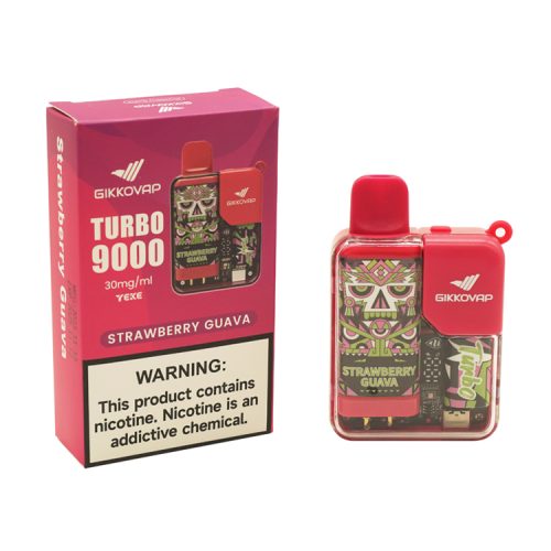 Disposable Nicotine Vape - TURBO 9000 - Strawberry Guava