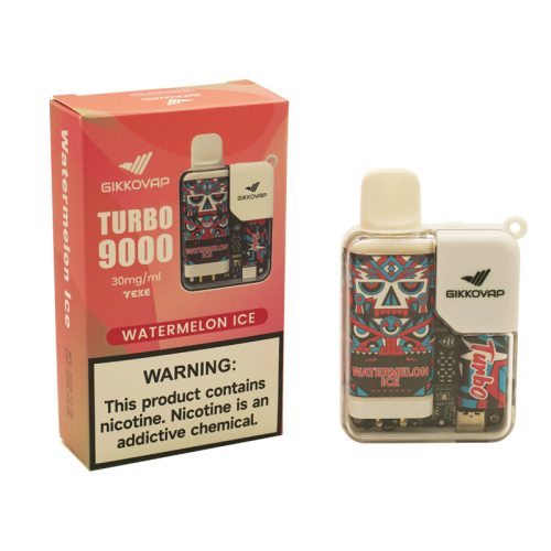 Disposable Nicotine Vape - TURBO 9000 - Watermelon Ice