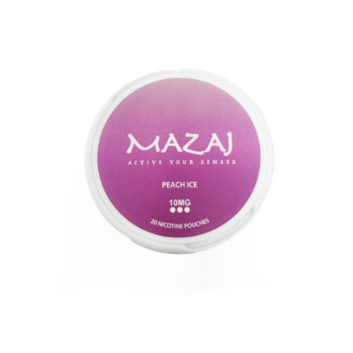 Mazaj Nicotine Pouches - Peach Ice (10MG x 20)