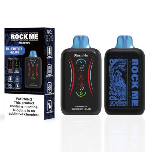 Disposable Nicotine Vape - Rockme 25000 - Blueberry Melon