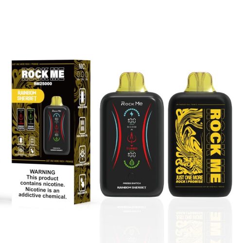 Disposable Nicotine Vape - Rockme 25000 - Rainbow Sherbet