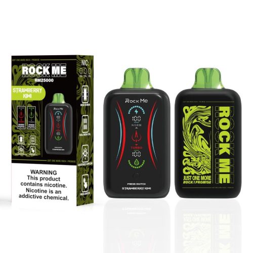 Disposable Nicotine Vape - Rockme 25000 - Strawberry Kiwi