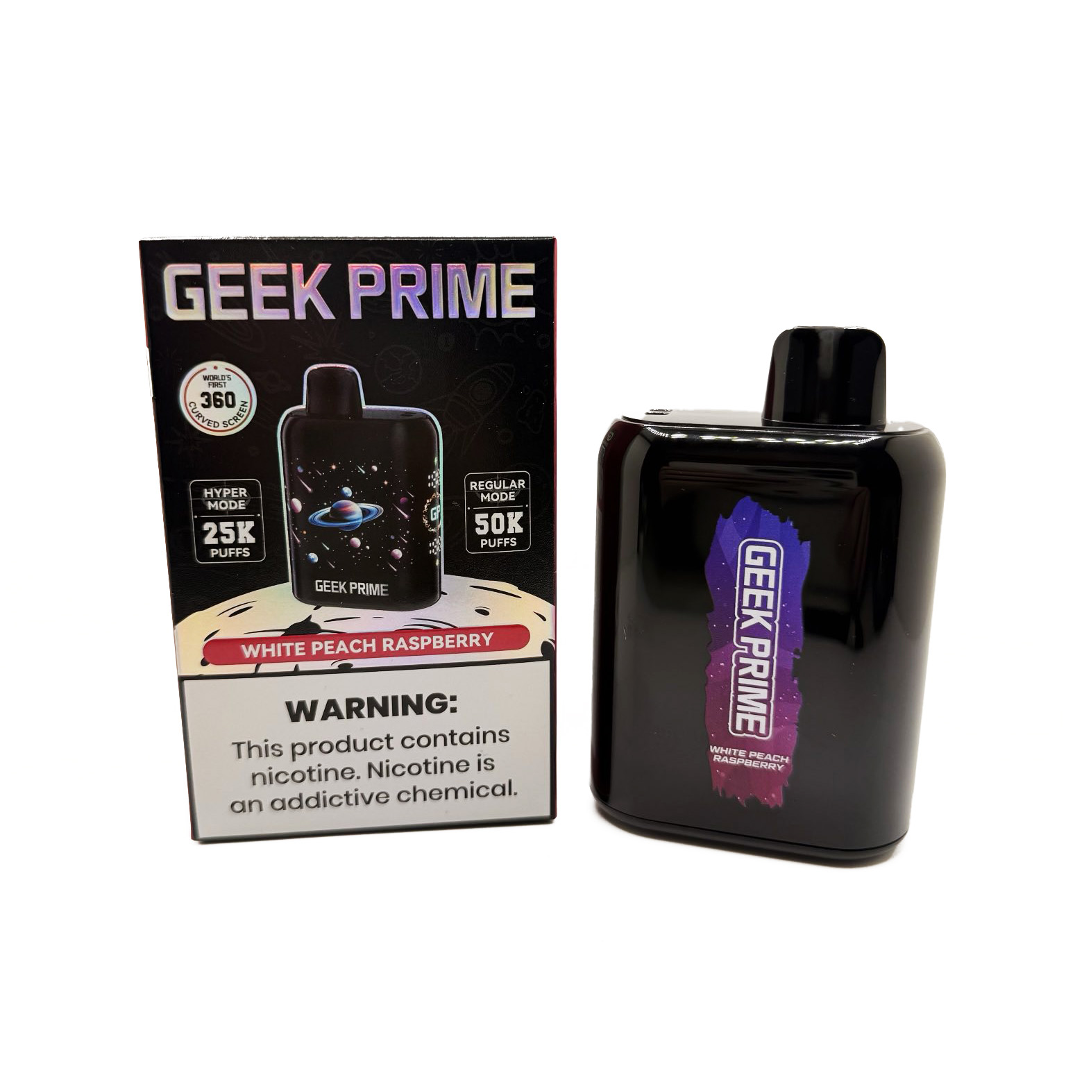 Geek Prime 50K – White Peach Raspberry