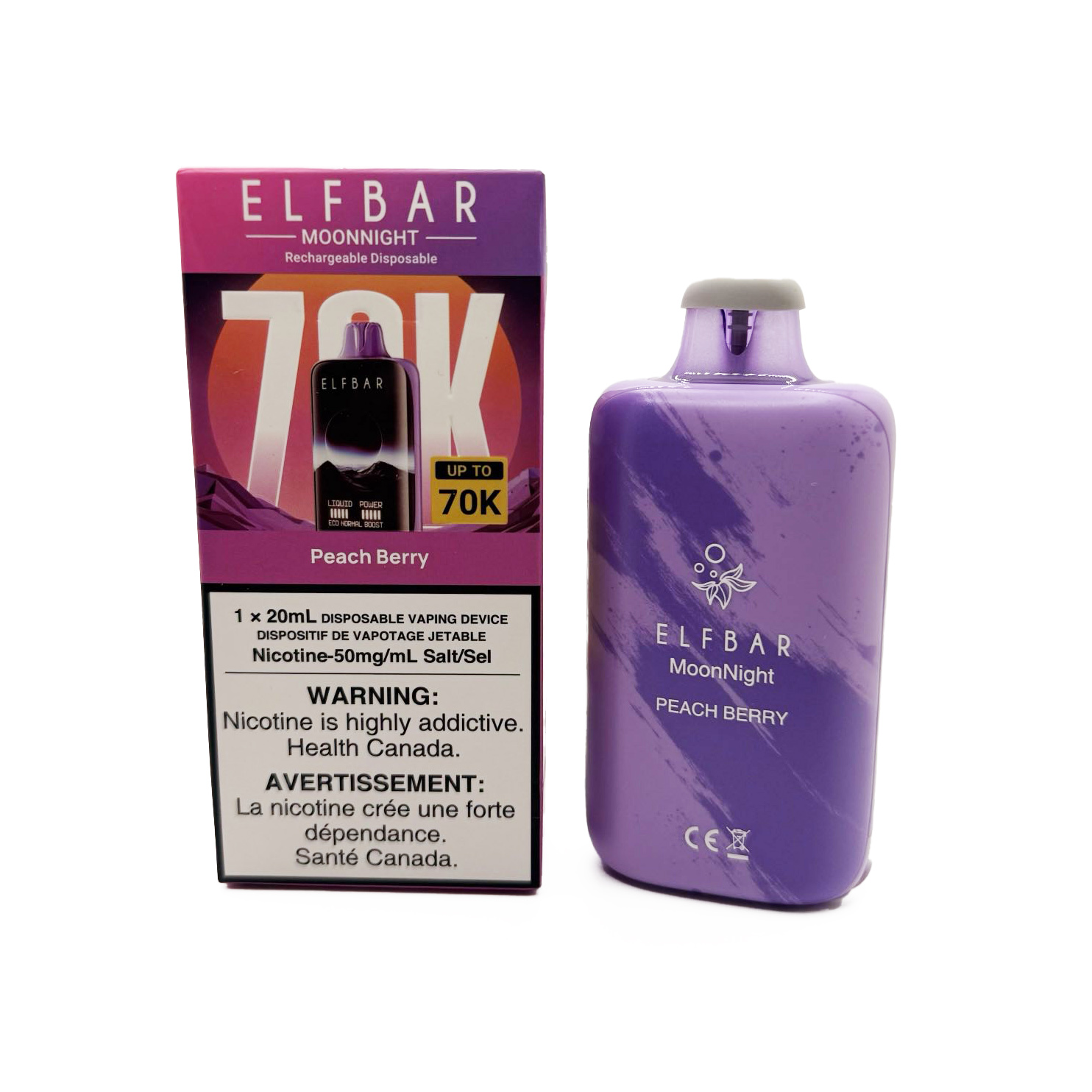 Elfbar Moonlight 70000 – Peach Berry