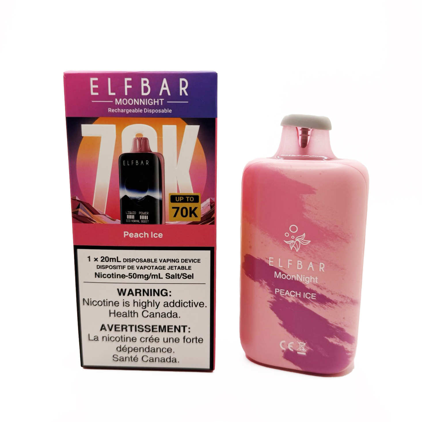 Elfbar Moonlight 70000 – Peach Ice