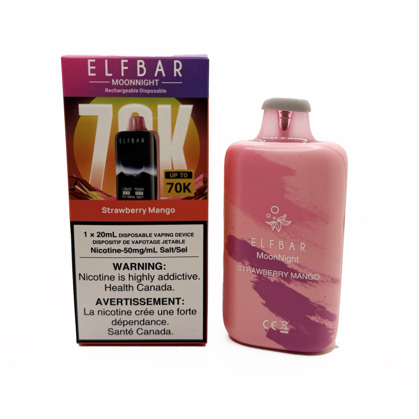 Elfbar Moonlight 70000 – Strawberry Mango