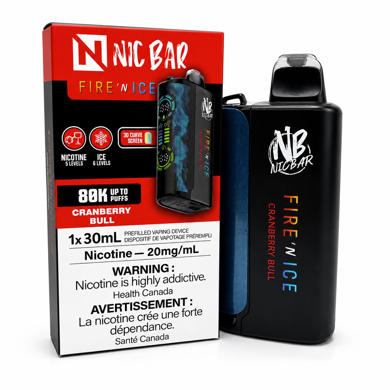 Nic Bar – 80K Cranberry Bull