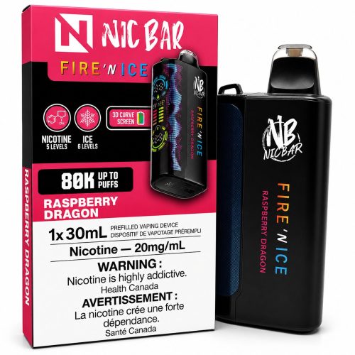 Nic Bar 80K – Raspberry Dragon