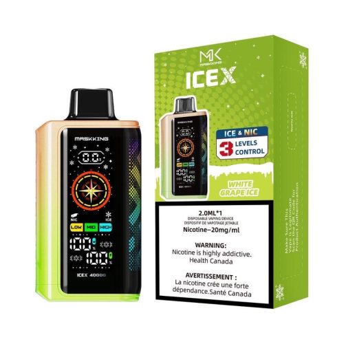 Maskking IceX 40K – White Grape Ice